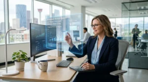 AI enhancing business efficiency through automation and streamlined operations.